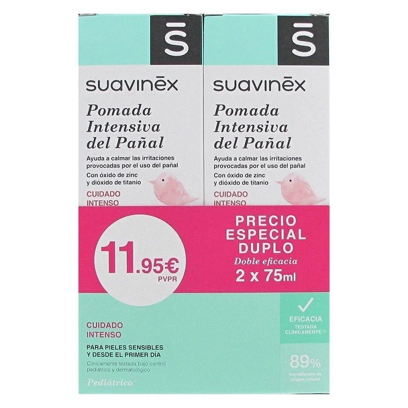 SUAVINEX Pomada Intensiva Pañal DUPLO 2x75ml