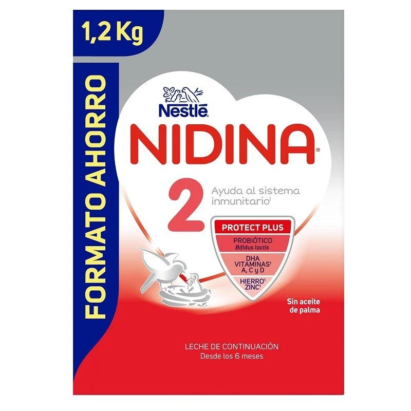 NIDINA 2 Leche de Continuación para Lactantes 1,2Kg FORMATO AHORRO