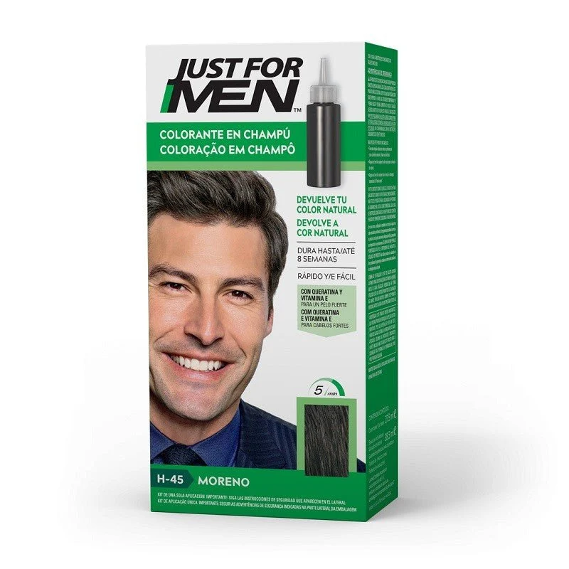 JUST FOR MEN Colorante en Champú Moreno H-45 (30ml)