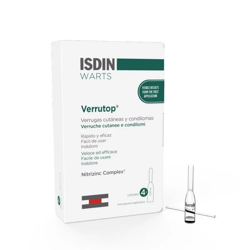 ISDIN Warts Verrutop 4 Ampollas x 0,10ml