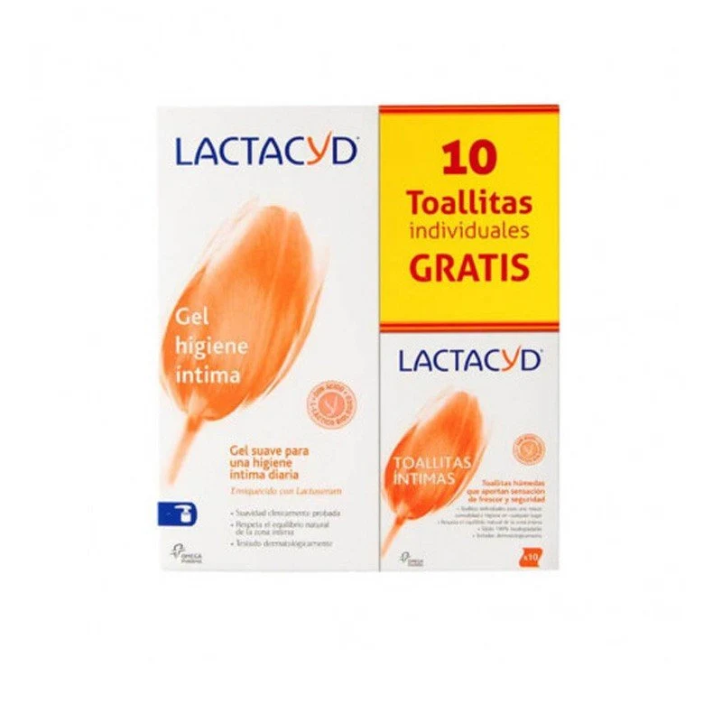 Lactacyd Gel íntimo Higiene Diaria 400 ml + Toallitas