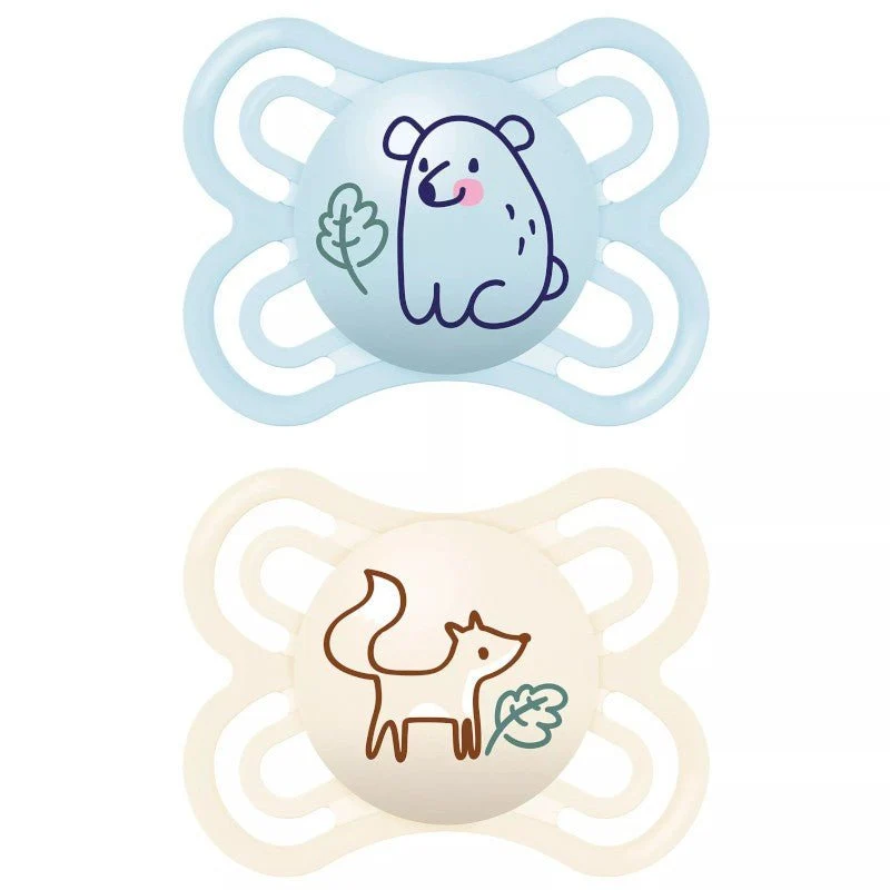 MAM Chupete Perfect Silicona 2-6M (Oso y Zorro)