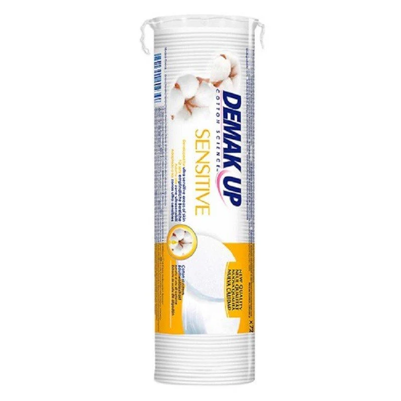 Demak Up Sensitive Discos Desmaquillantes Redondos 72uds