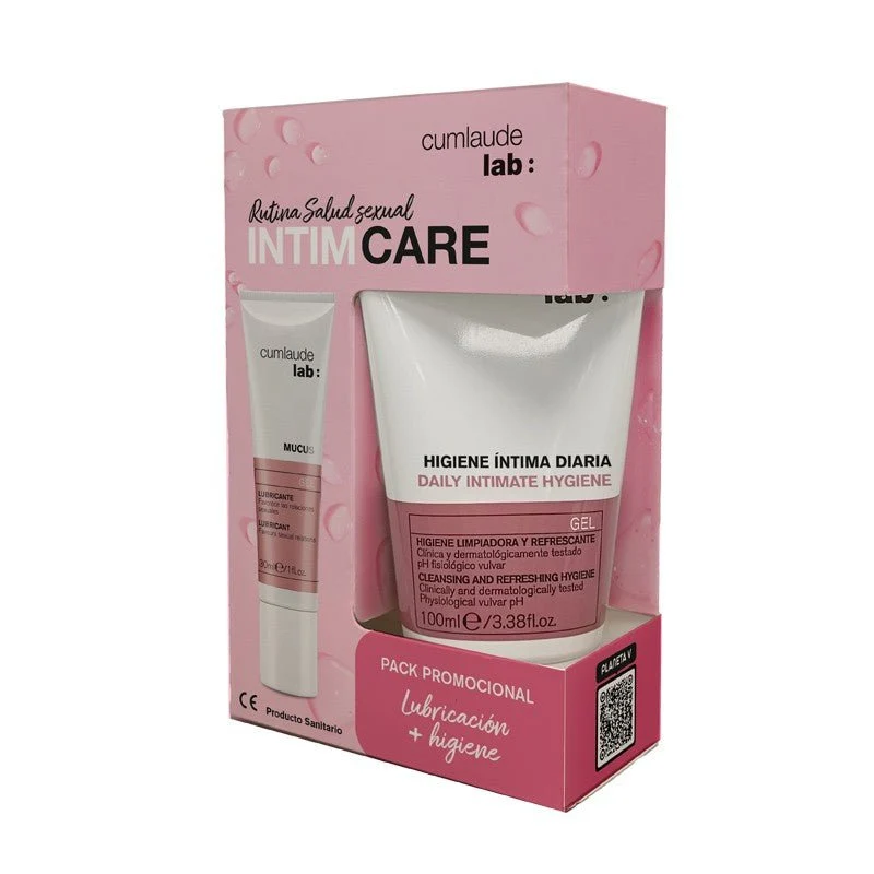 CUMLAUDE LAB Mucus Gel Lubricante Vaginal 30ml + Gel Higiene Intima Diaria 100 ml