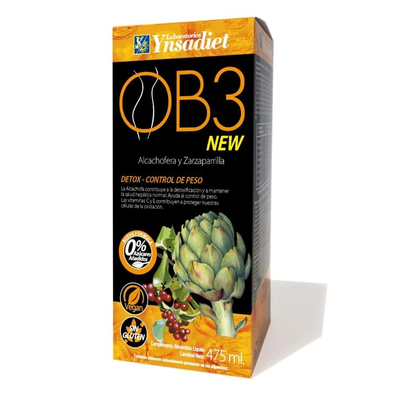 Línea OB Ob3 Jarabe Drenante Sin Azúcares 475 ml