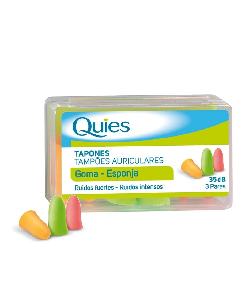 Quies Tapón Goma Colores 6 unidades
