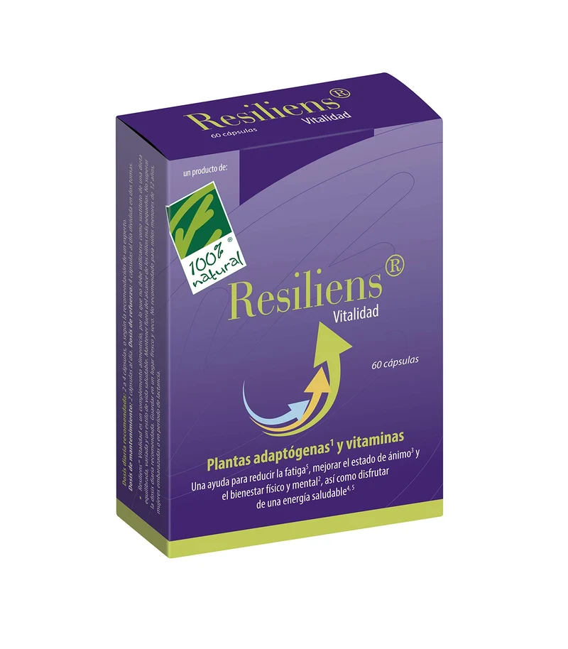 100% Natural Resiliens Vitalidad 60 Cápsulas