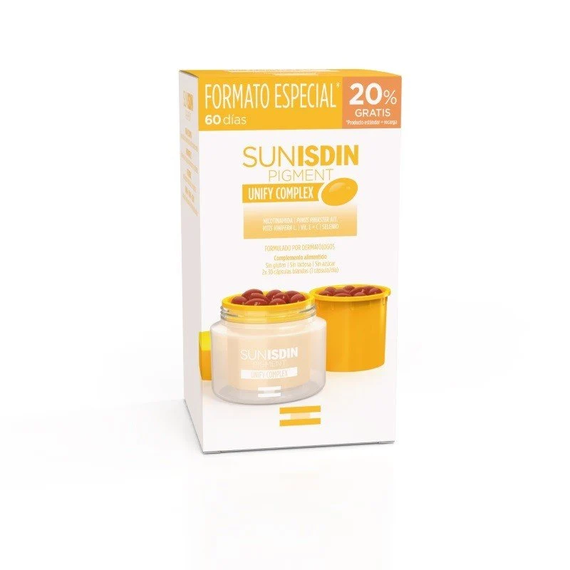 ISDIN SunIsdin Pigment Unify Complex DUPLO 30+30 cápsulas
