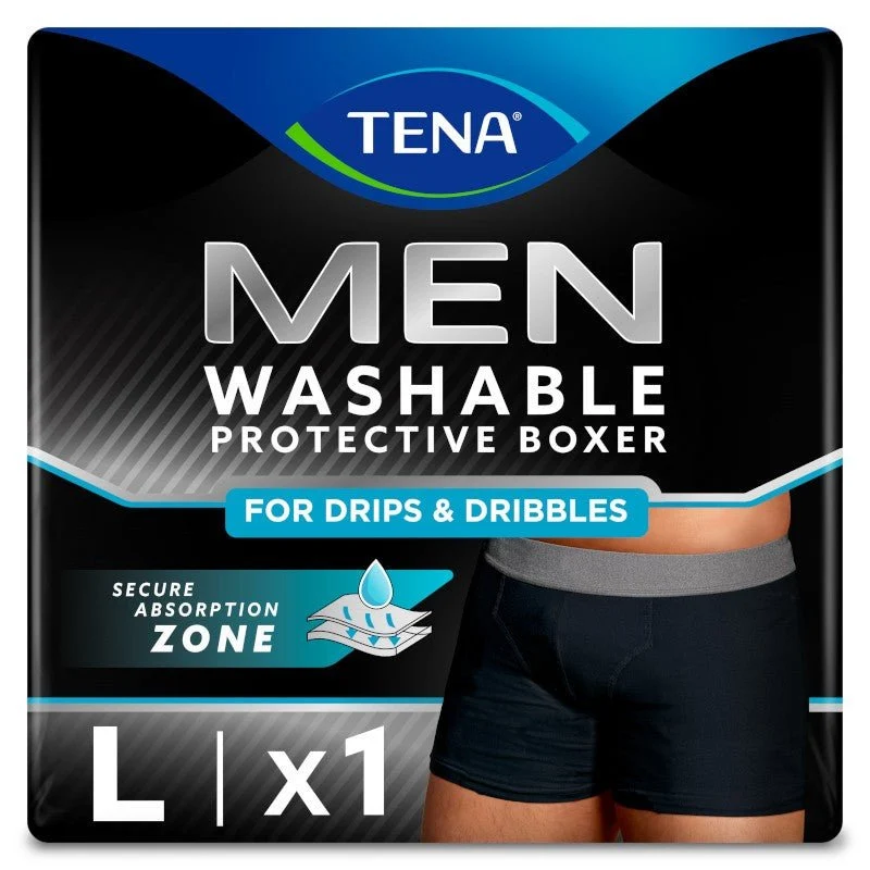TENA Men Boxer Lavable Boxer Negro L 1 unidad