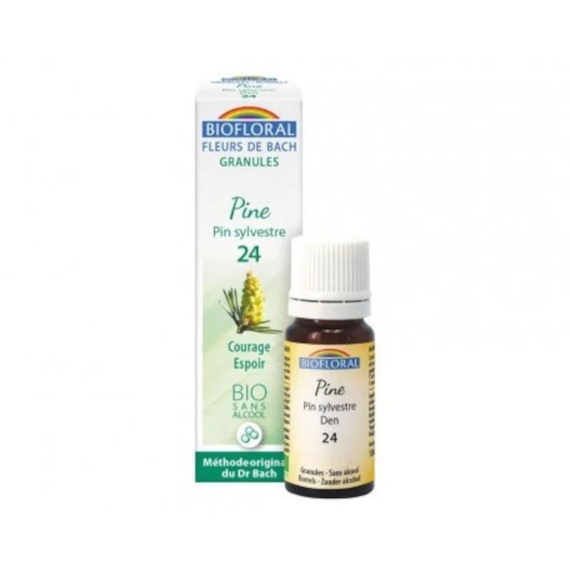 Biofloral Pine - Pino Silve 24 (Ánimo y Esperanza) Flores de Bach Bio Gránulos Sin Alcohol 9 g