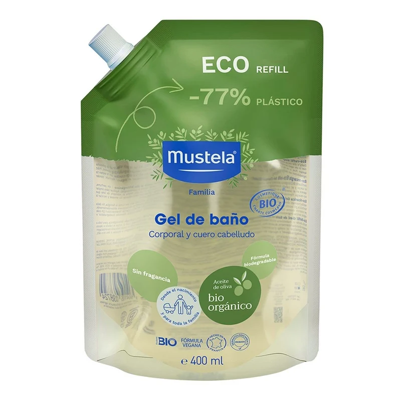 MUSTELA BIO Gel Champú Refill 400ml