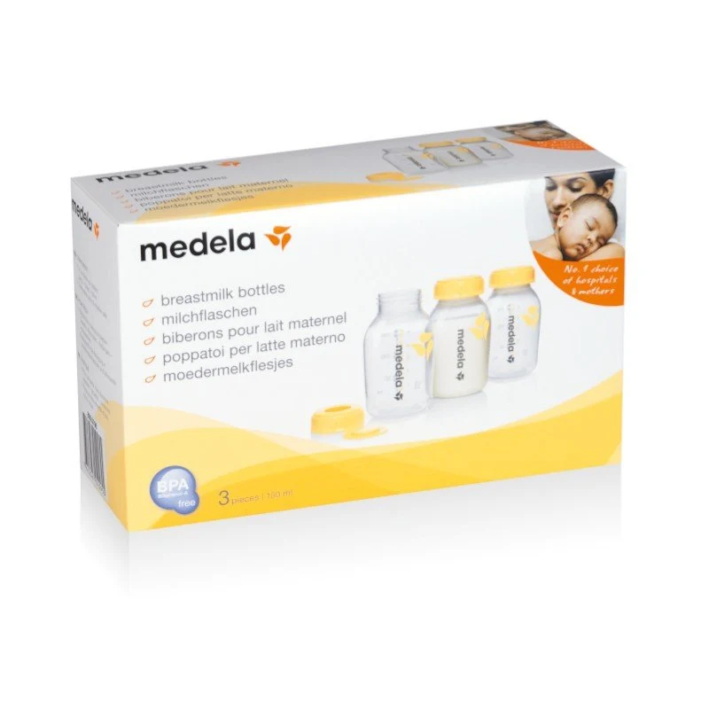 Medela Biberones de 150 ml sin BPA Pack 3 unidades