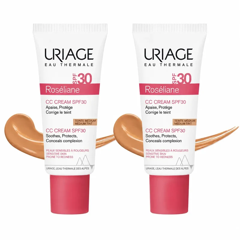 Uriage Roséliane Cc Cream Spf30, 40 Ml, pack 2