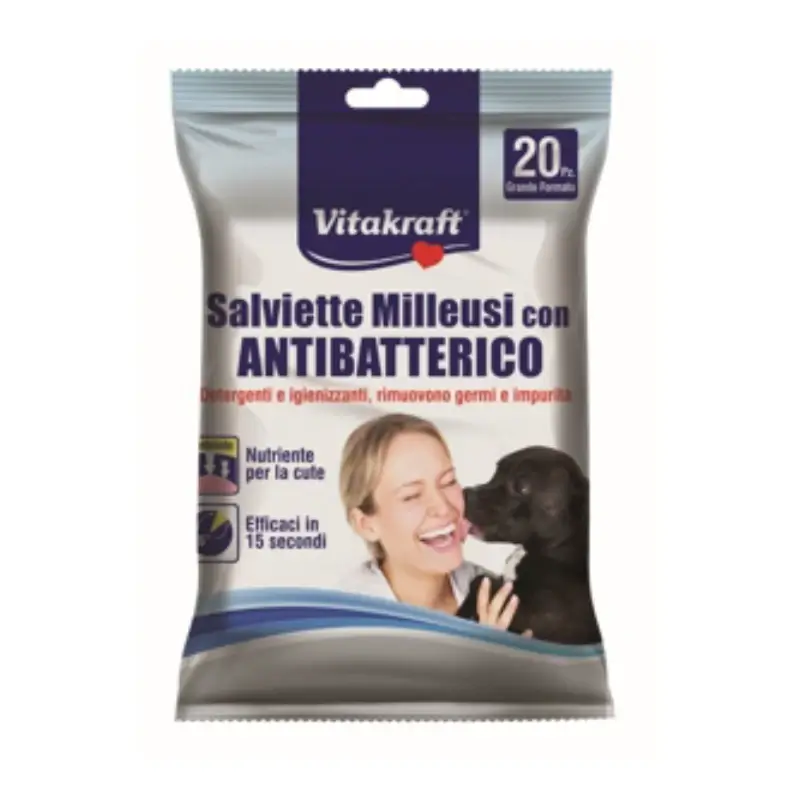 Vitakraft Toallitas Antibacterias Multiusos 20 unidades