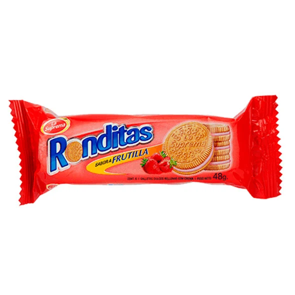 La Suprema Ronditas Galleta Frutilla X 48G