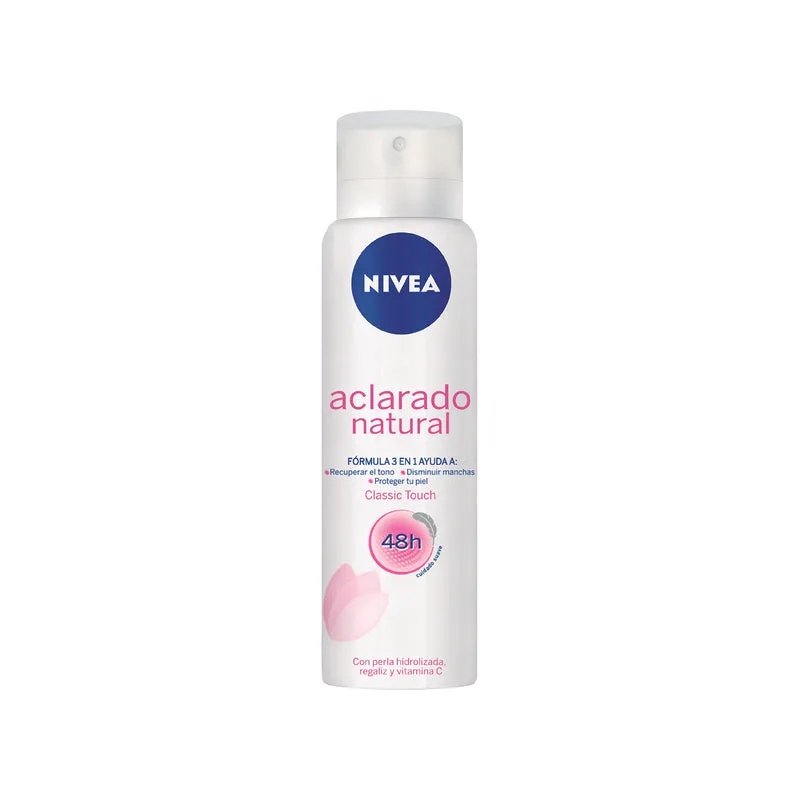 Nivea Aerosol Aclarado Natural Classic Touch X 150Ml