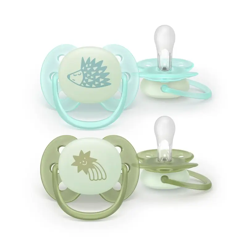 Avent 2 Chupetes Ultra Soft Nocturno 0-6M