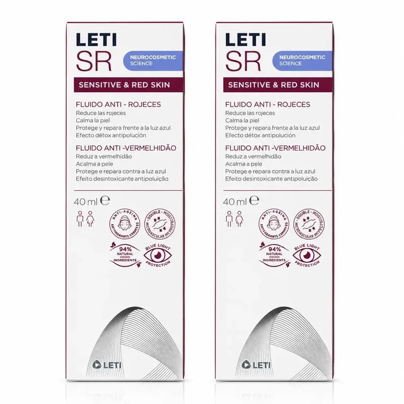 Leti SR Fluido Anti-Rojeces, 40 ml pack 2