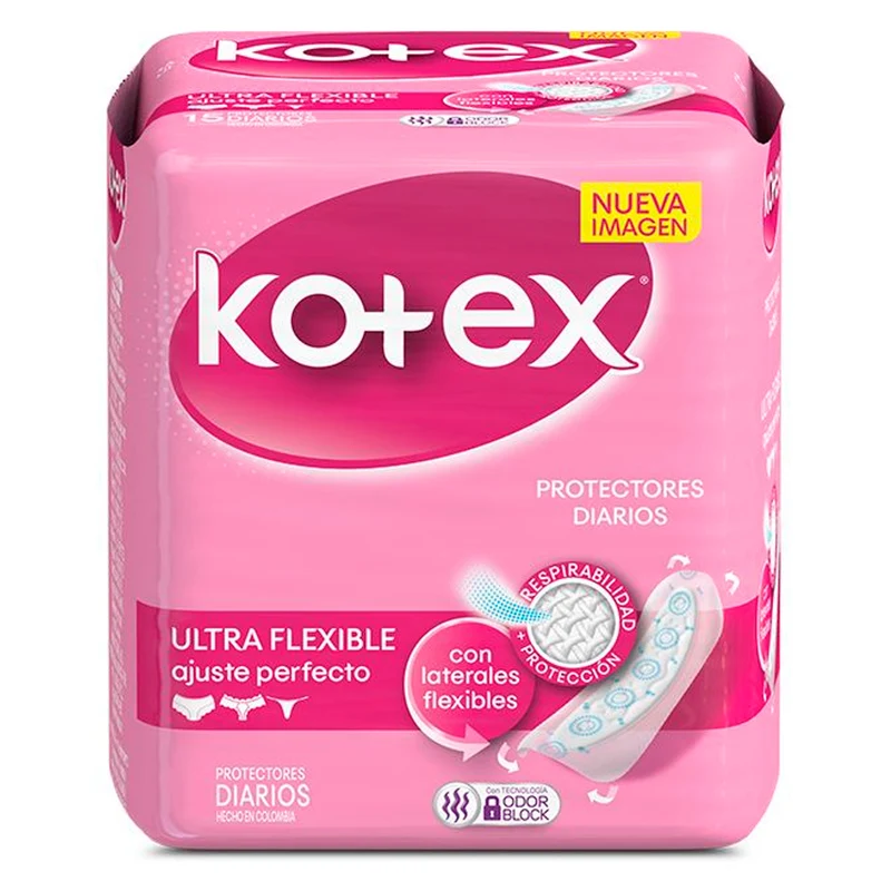 Kotex Ultra Flexible Protector Diario X 15 Unidades