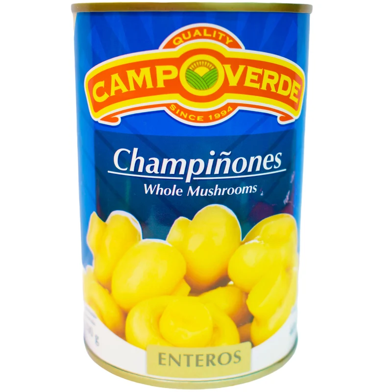 Champiñones Campo Verde Enteros En Lata X 400G