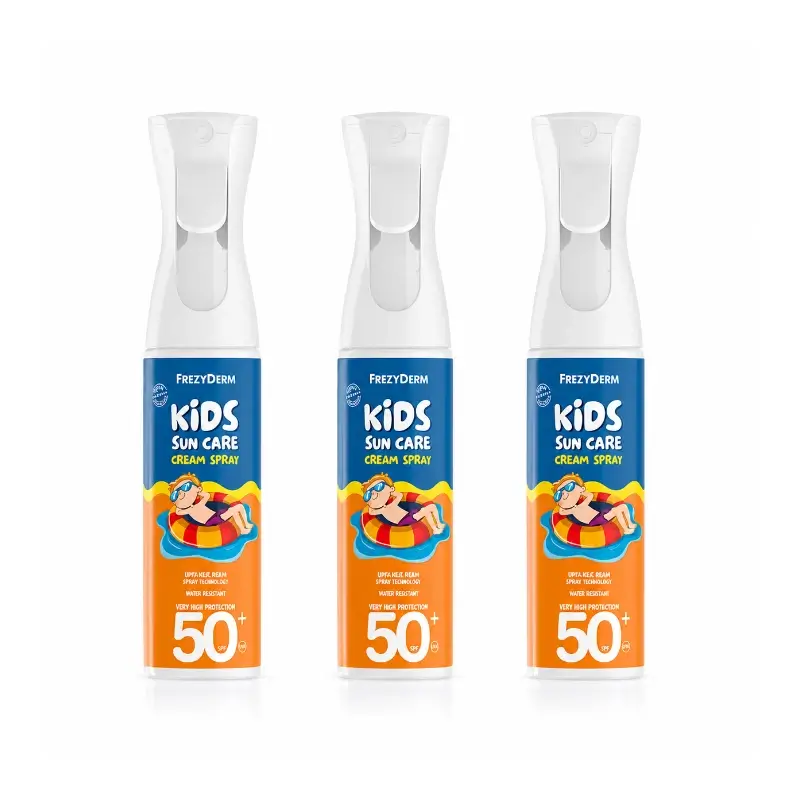 Frezyderm Kids Sun Care Cream Spray Spf 50+ Frezyderm Pack 3 x 275 Ml