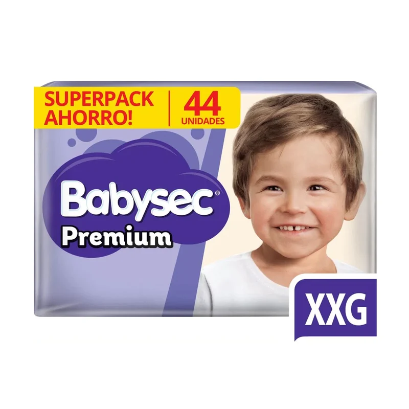 Pañal Premium Babysec Xxg X 44 Unidades