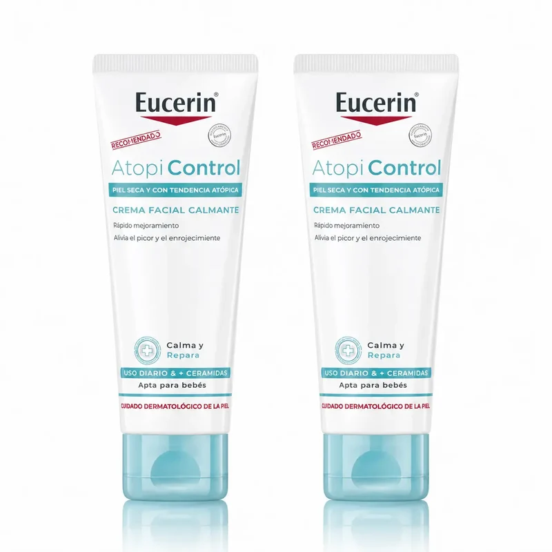 Eucerin Atopicontrol Crema Facial, 50 Ml , pack 2