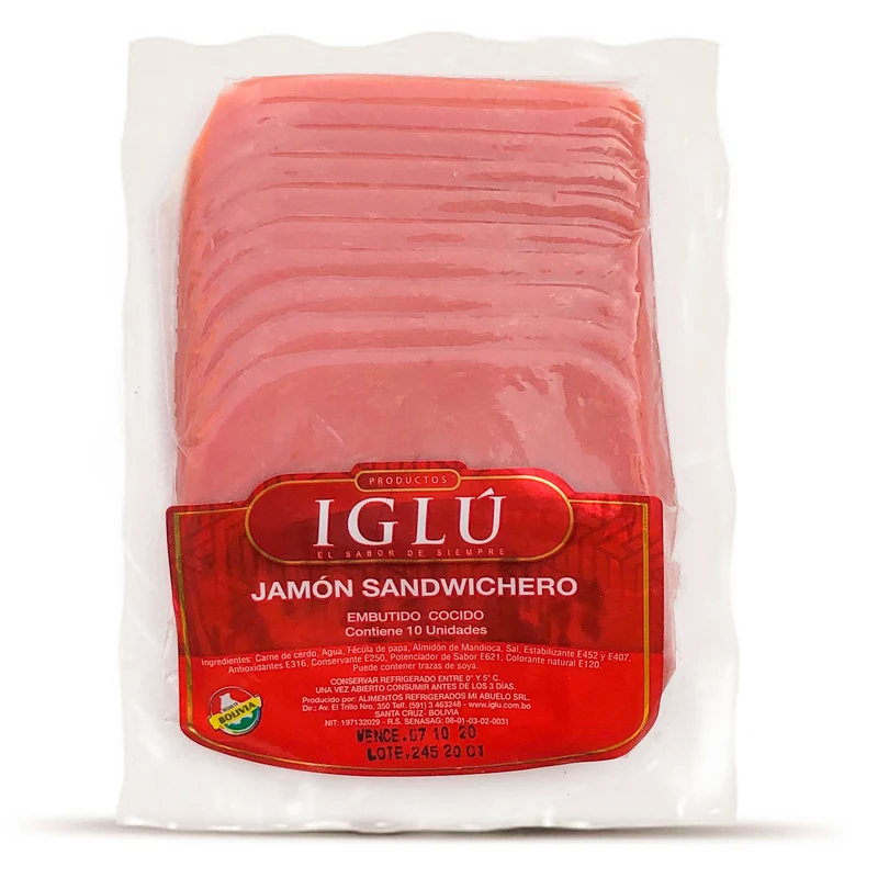 Iglu Jamon Sandwichero X 10 Unidades