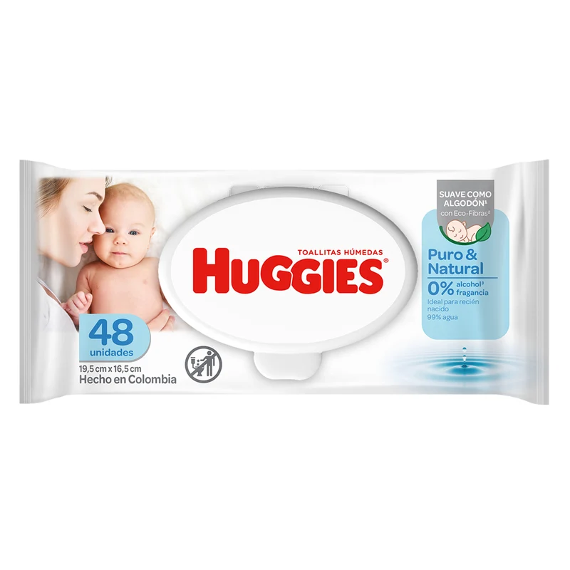 Toallitas Húmedas Huggies Recién Nacido Celeste X 48 Unidades
