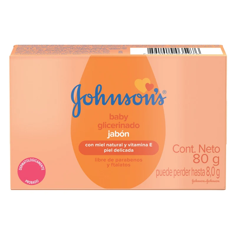Jabón Johnsons Con Glicerina En Barra X 80G