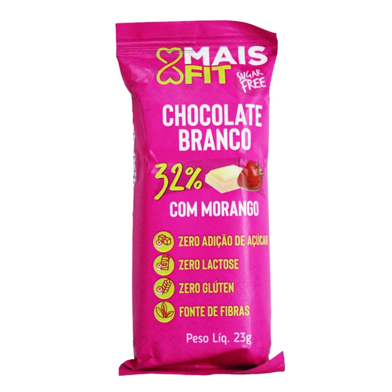 Mais fit barra de chocolate blando con frutilla 32% cacao x 23 gr