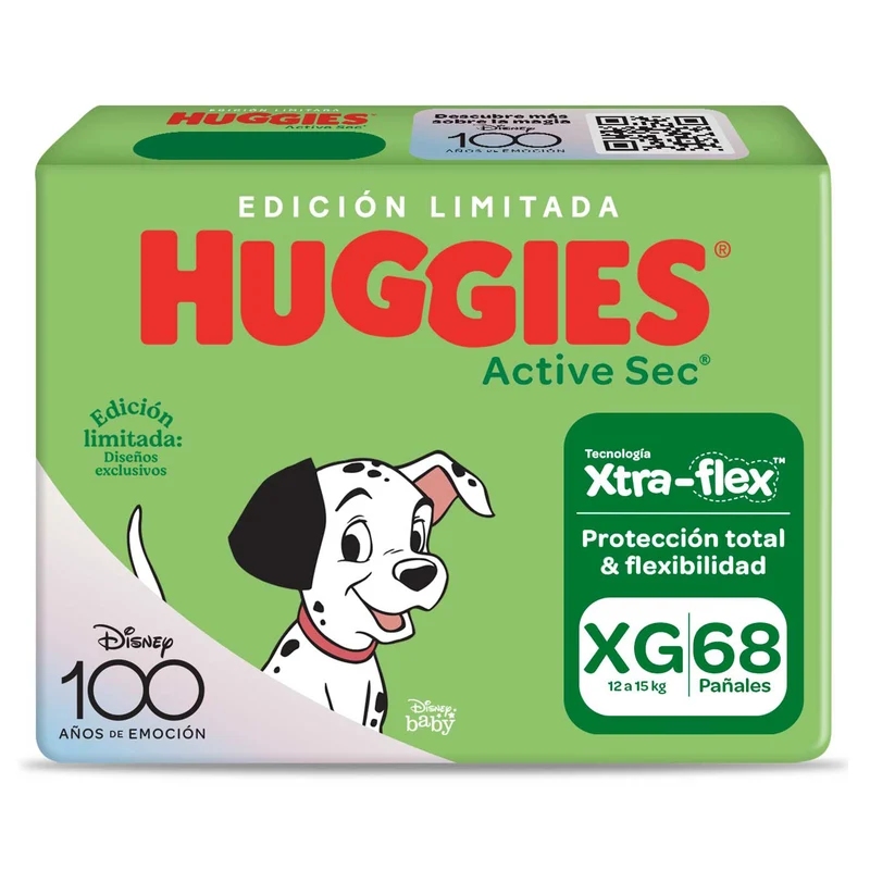 Pañales Active Sec Edición Limitada Huggies Talla Xg X 68 Unidades