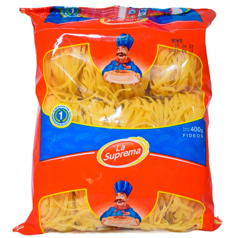 Pasta La Suprema Fideo Surtido Nido X 400G
