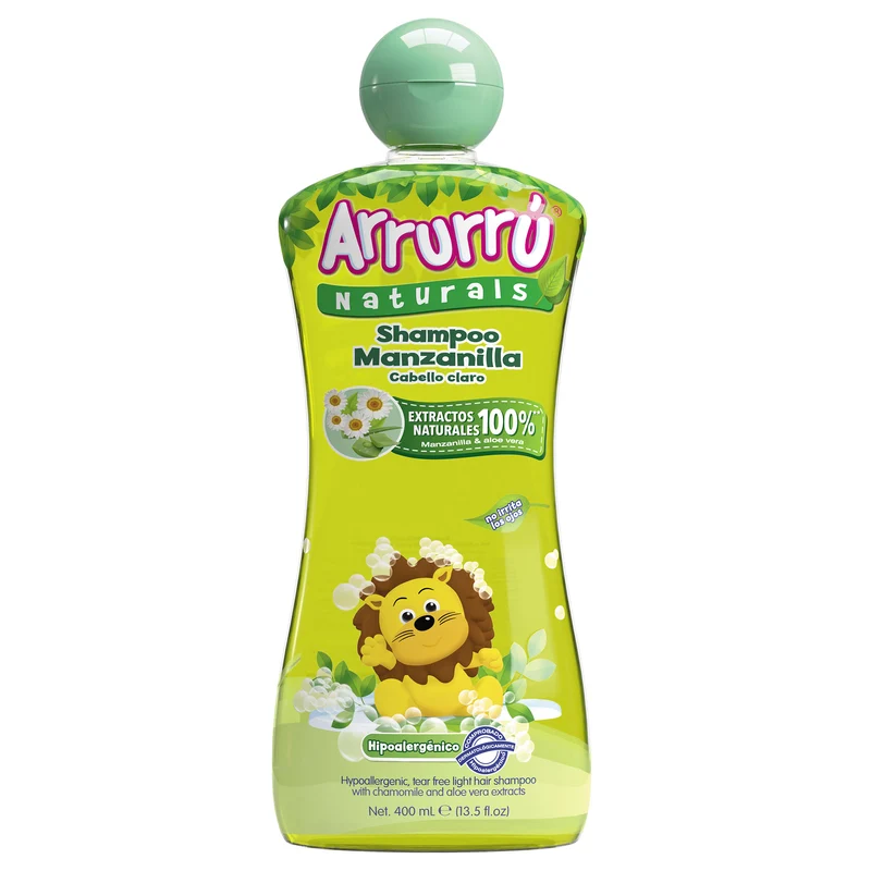 Shampoo Para Bebés Arrurrú Naturals De Manzanilla X 400Ml