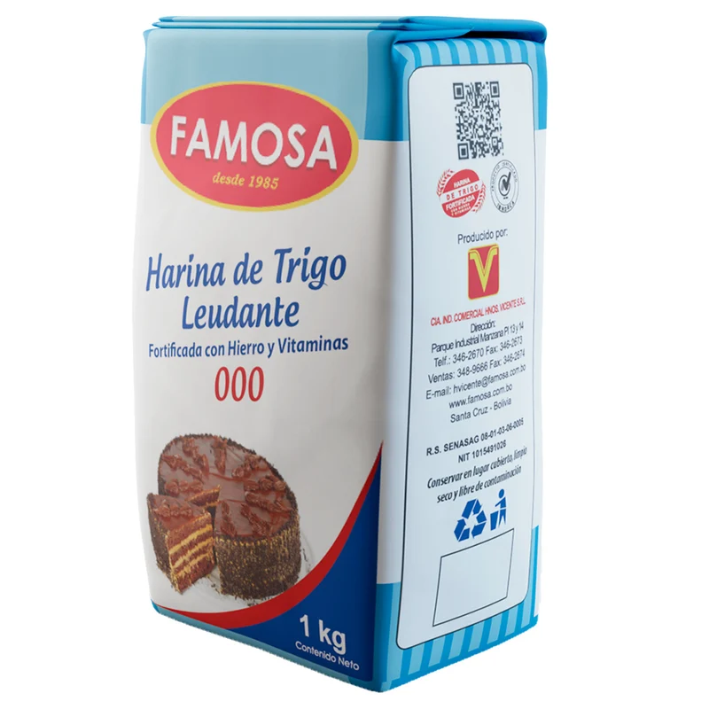 Harina Famosa De Trigo Leudante 000 X 1Kg