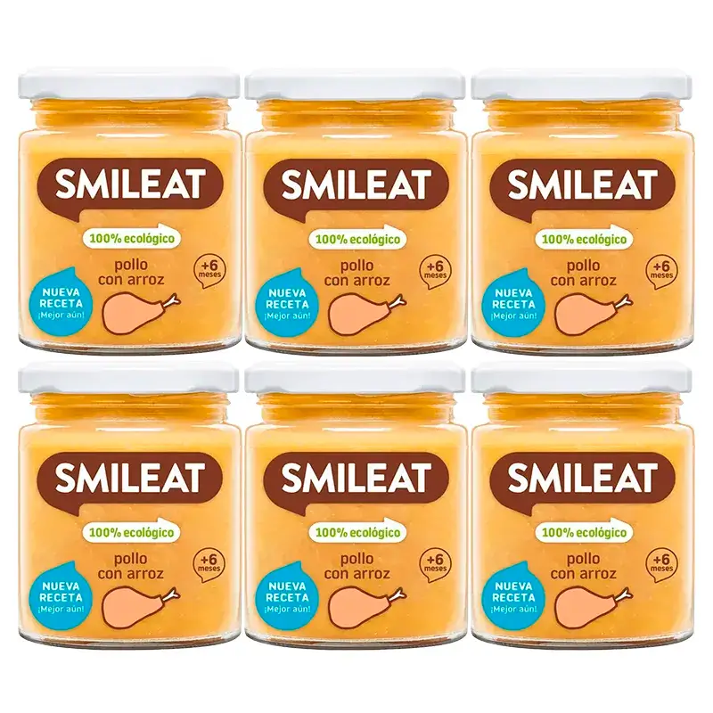 Smileat Tarrito Pollo Con Arroz, 6x230 Gr