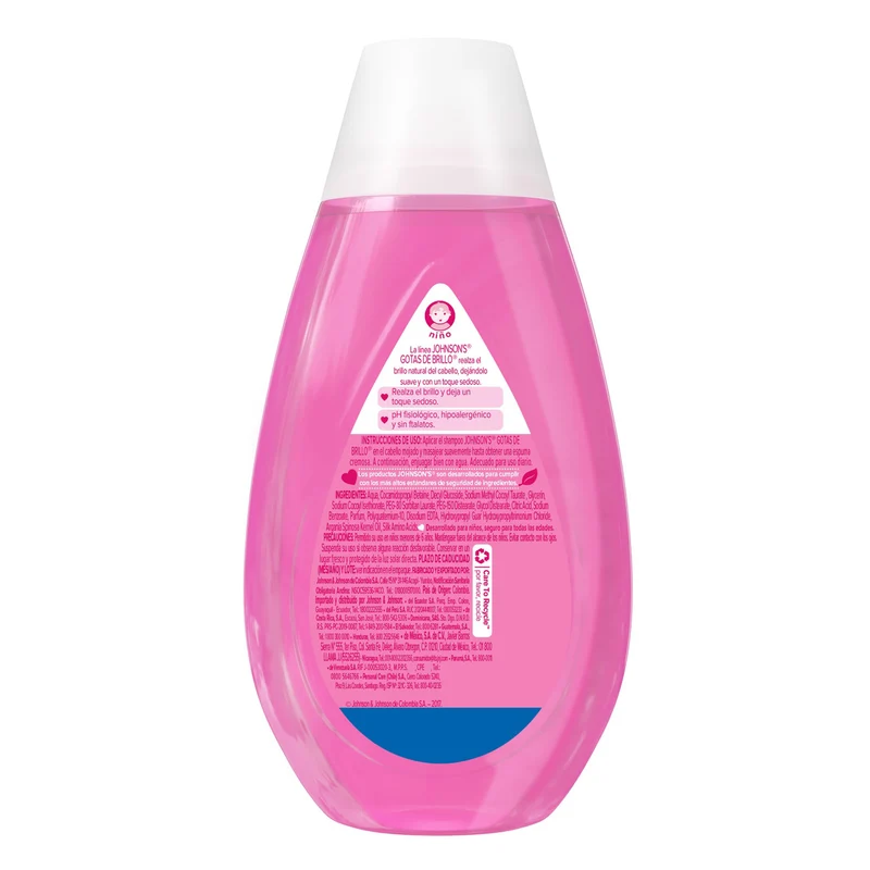 Shampoo Johnson Gotas De Brillo Para Niños X 200Ml