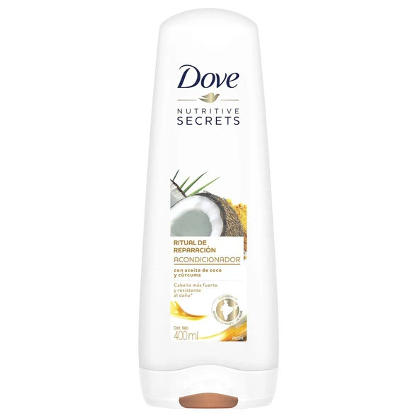 Acondicionador Dove Ritual De Reparación Coco Y Cúrcuma X 400Ml