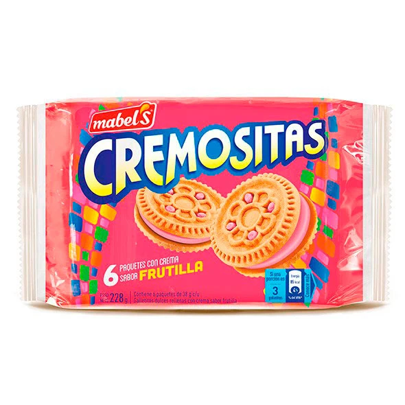 Cremositas Galleta Frutilla X 38G