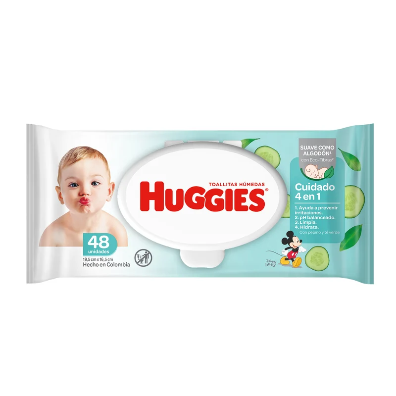 Toallas Húmedas Huggies Refrescantes One Done X 48 Unidades