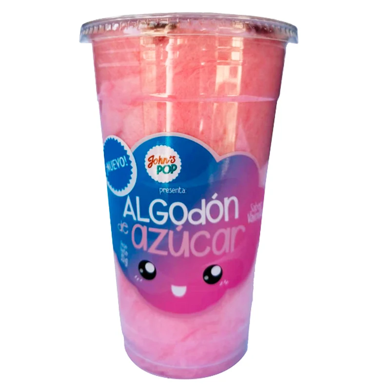 Johns Pop Algodon De Azucar Vainilla Vaso X 35G