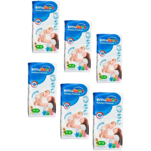 Pañales Premium Dermo Confort G 228u EmuBaby