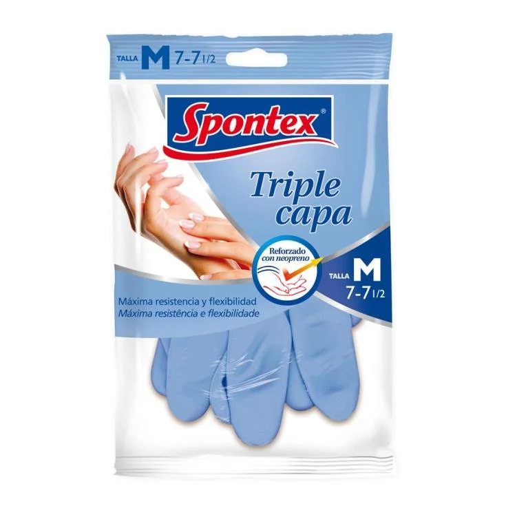 Guante triple capa mediano Spontex 1u