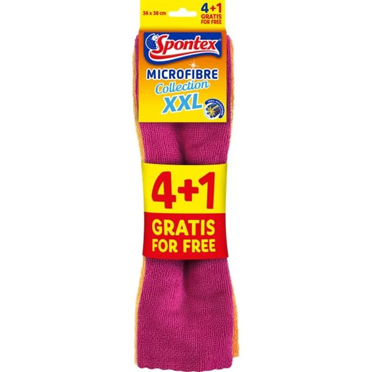 Bayeta microfibra Spontex 4+1 gratis