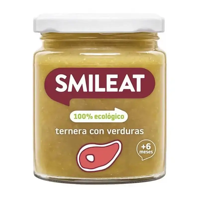 Smileat Tarrito Ternera con Verduras, 230 gr
