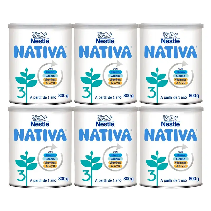 Nestlé Nativa 3, Pack 6 x 800 gr