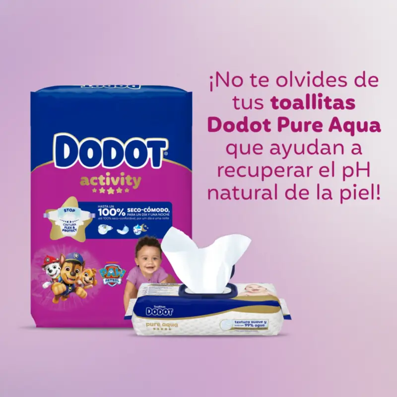Dodot Activity Talla 4+, 10kg-15kg, 144 Pañales