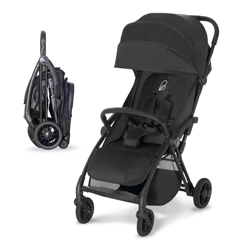 Asalvo Silla De Paseo Plis Plas Negro Con Chasis Negro