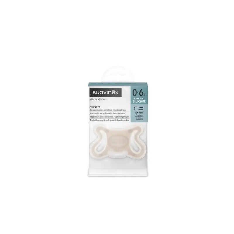 Suavinex Chupete Zero Zero, 0/6 Meses, Light