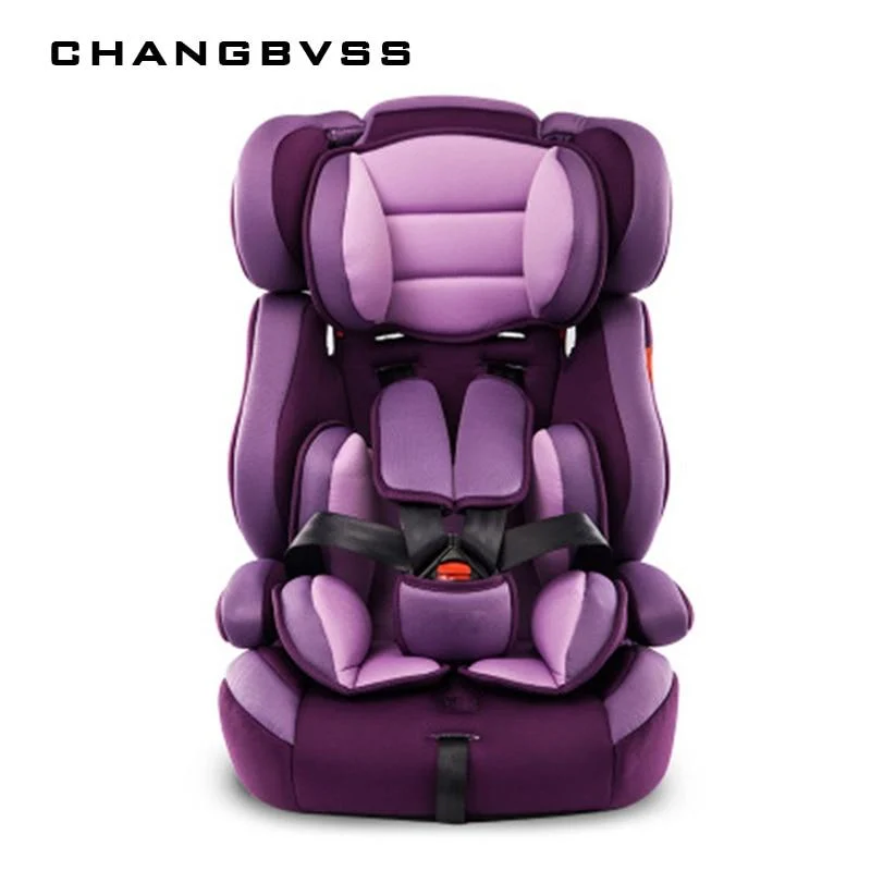 Portable Thick Car Seat For Kid And Children 5 Point Harness Safe Cushions For 9M~12Y Children With Safety Belt Safety Baby Seat